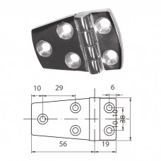 Петля асимметричная 1-1/2&quot;х3&quot;
