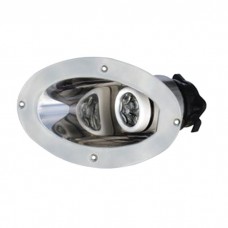 Прожектор носовой галогеновый 24V/55W, стальной корпус