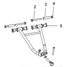 Комплект втулок для верхних рычагов (SM-08213, SM-08214) Polaris SM-08274