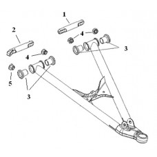 Комплект втулок для нижних рычагов (SM-08183, SM-08184) Polaris SM-08279