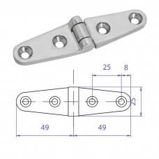 Петля узкая 4&quot;х1&quot;
