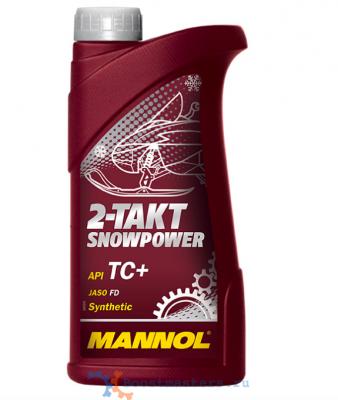 МАСЛО ДЛЯ СНЕГОХОДА MANNOL 2-TAKT SNOWPOWER СИНТ. 1Л